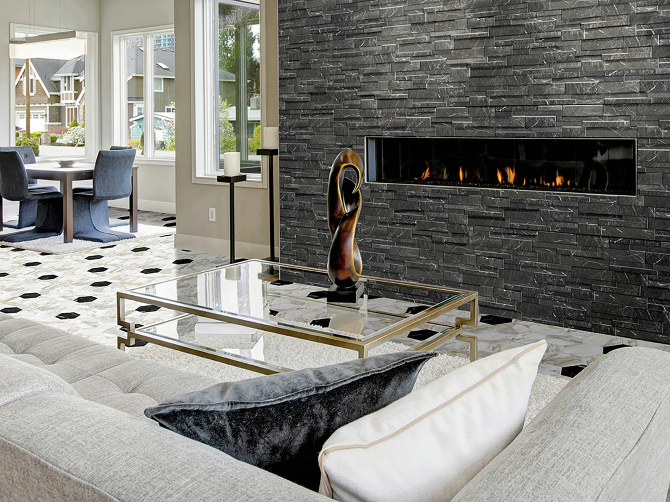 Milan Dante Nero 0 | Gemini Tile and Marble