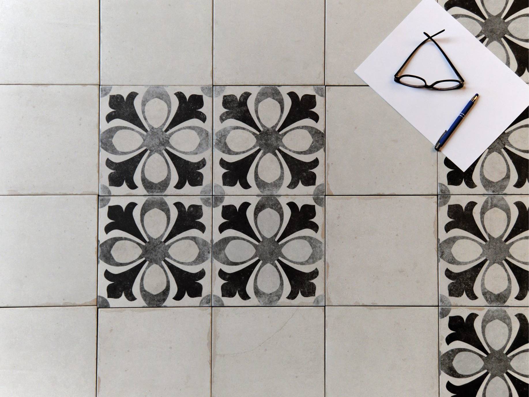 Tapestry Alexandria and Sierra White 9x9 | Gemini Tile and Marble