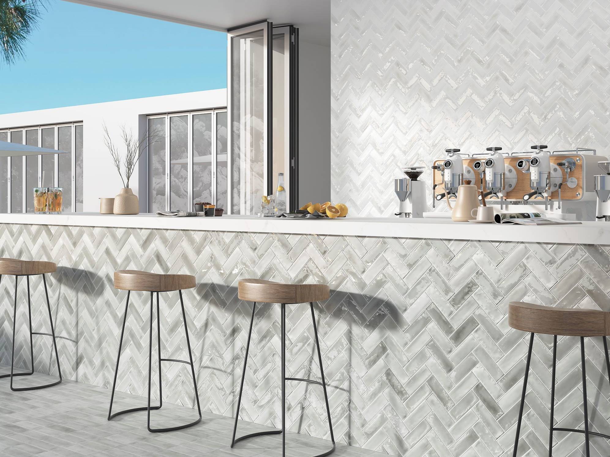 Aruba Silver and White - Matt & Gloss 2x6 | Tile and Stone Center