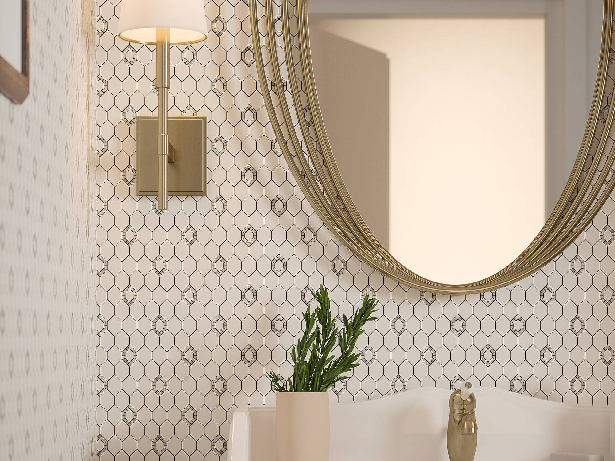 Daffodil Grey Mosaic | Tile and Stone Center
