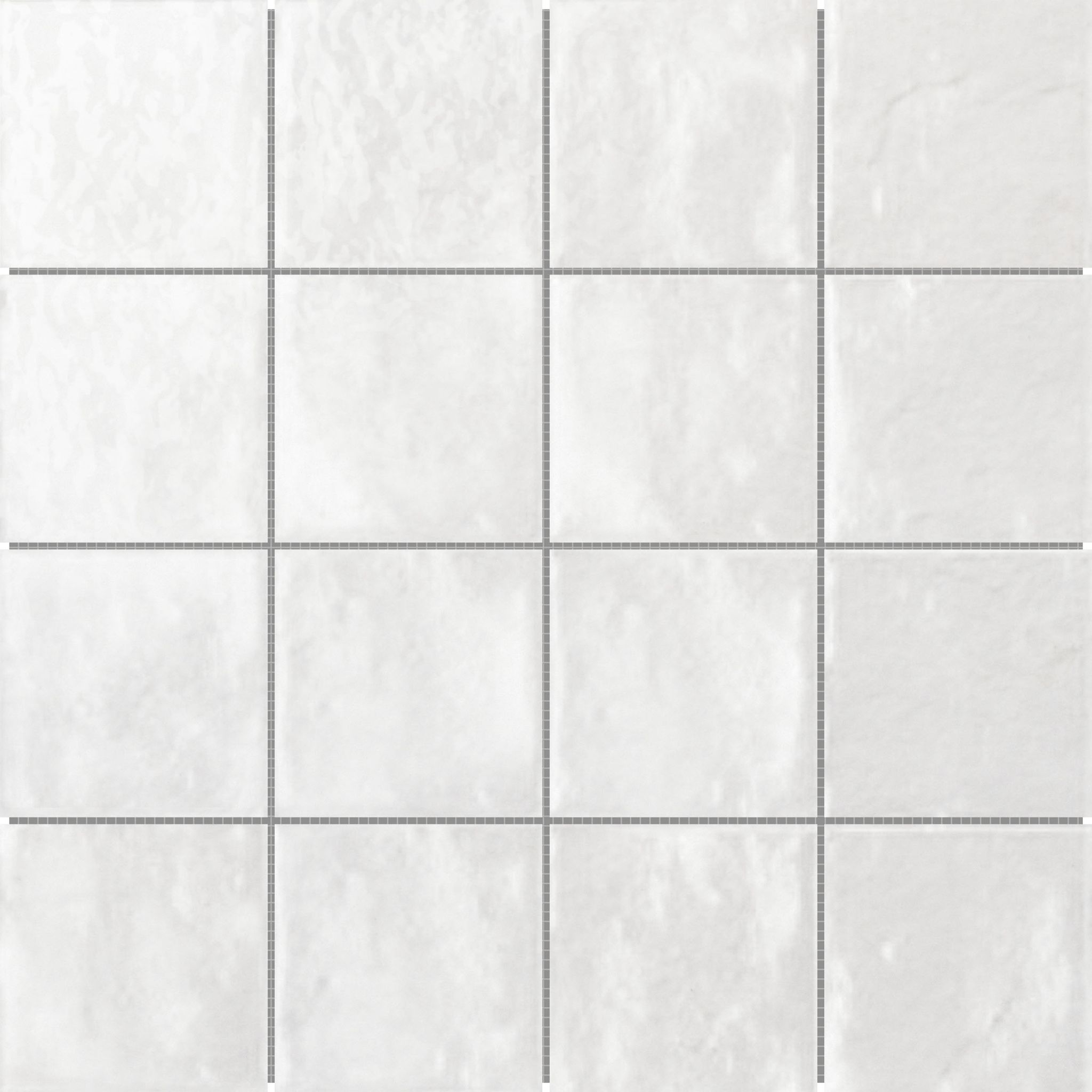 Zellige Glazed Ceramic White 3"x3" Mosaic | Tile and Stone Center