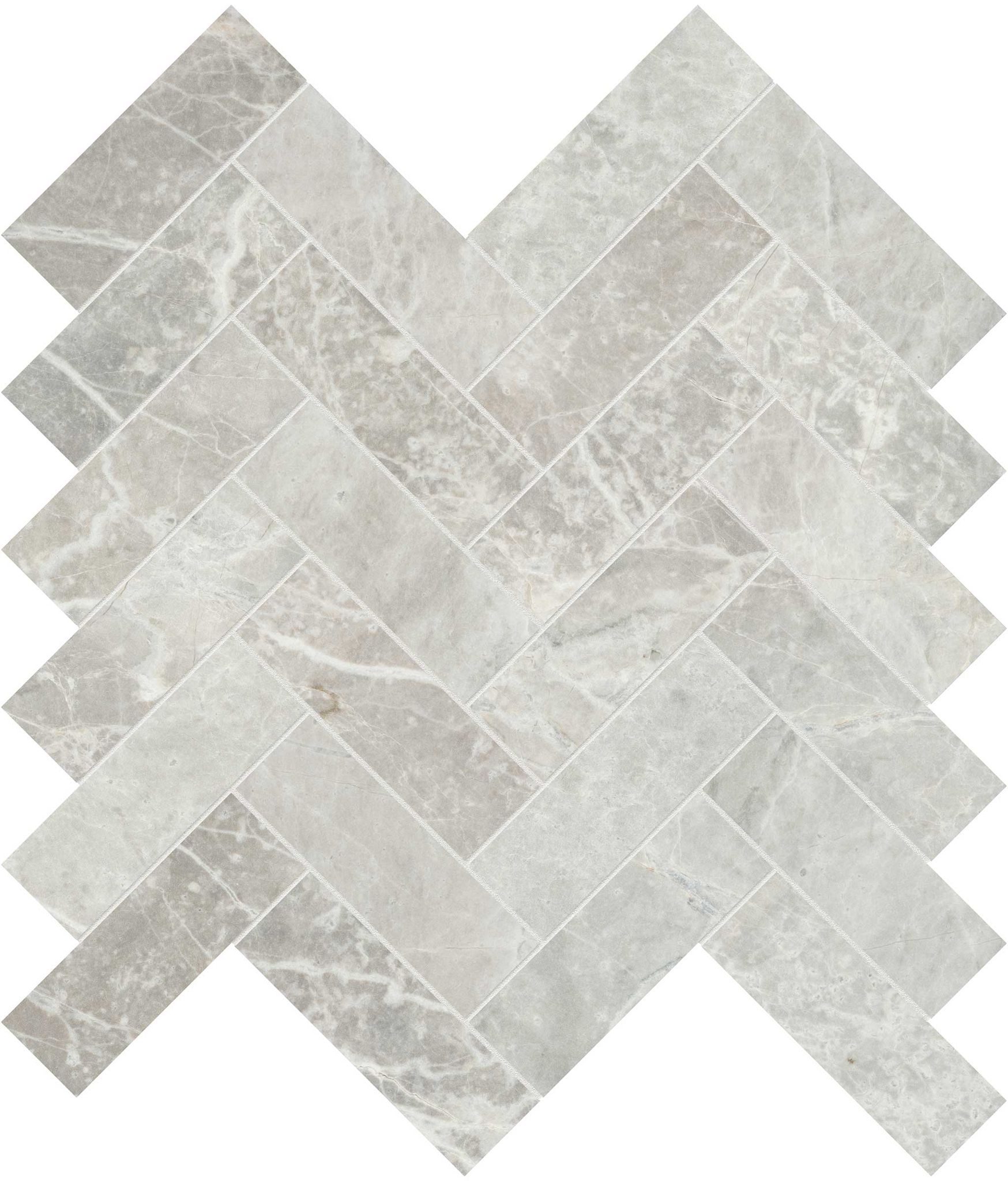 Apollo Argento 1.25x4 Herringbone Mosaic | Tile and Stone Center
