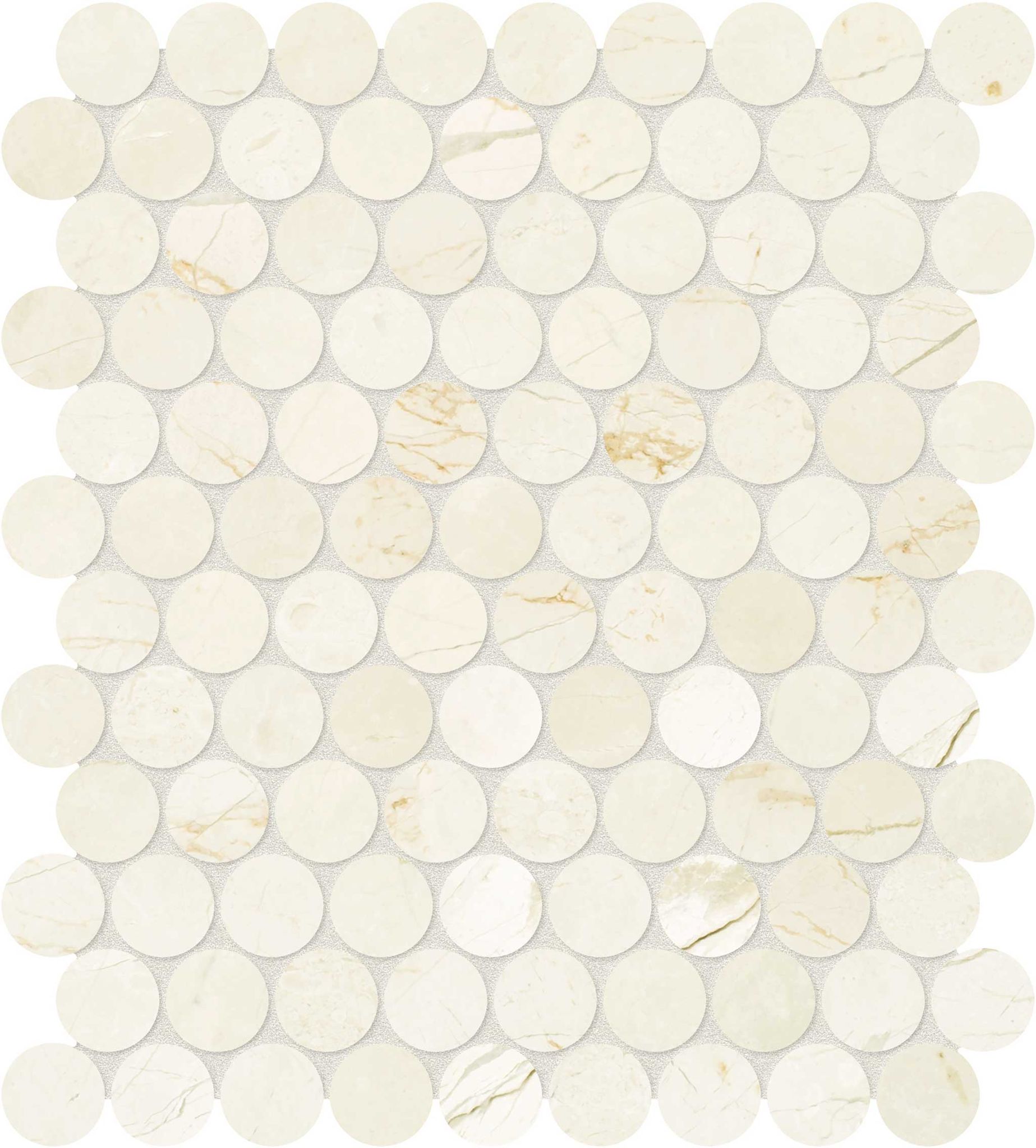 Avorio Crema 1.25 Penny Round Mosaic | Tile and Stone Center