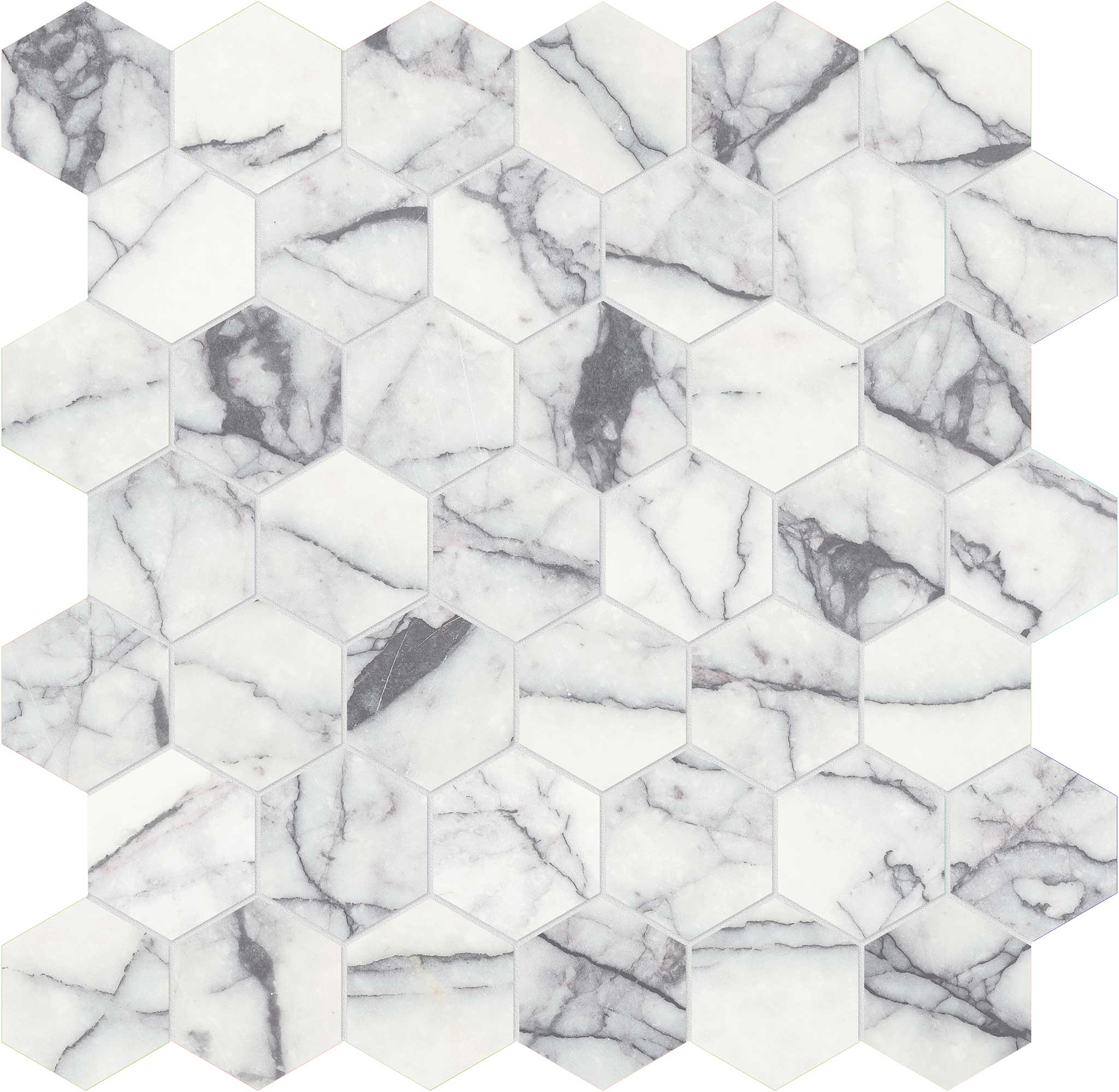 Lilac Volta 2 Hexagon Mosaic | Tile and Stone Center