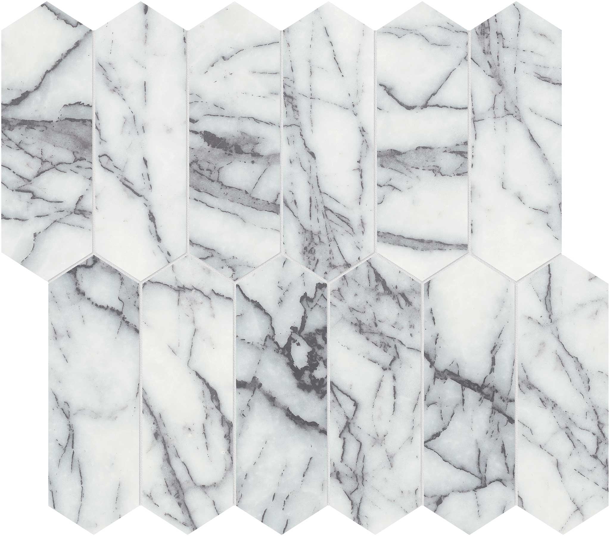 Lilac Volta 2x6 Picket Mosaic | Tile and Stone Center