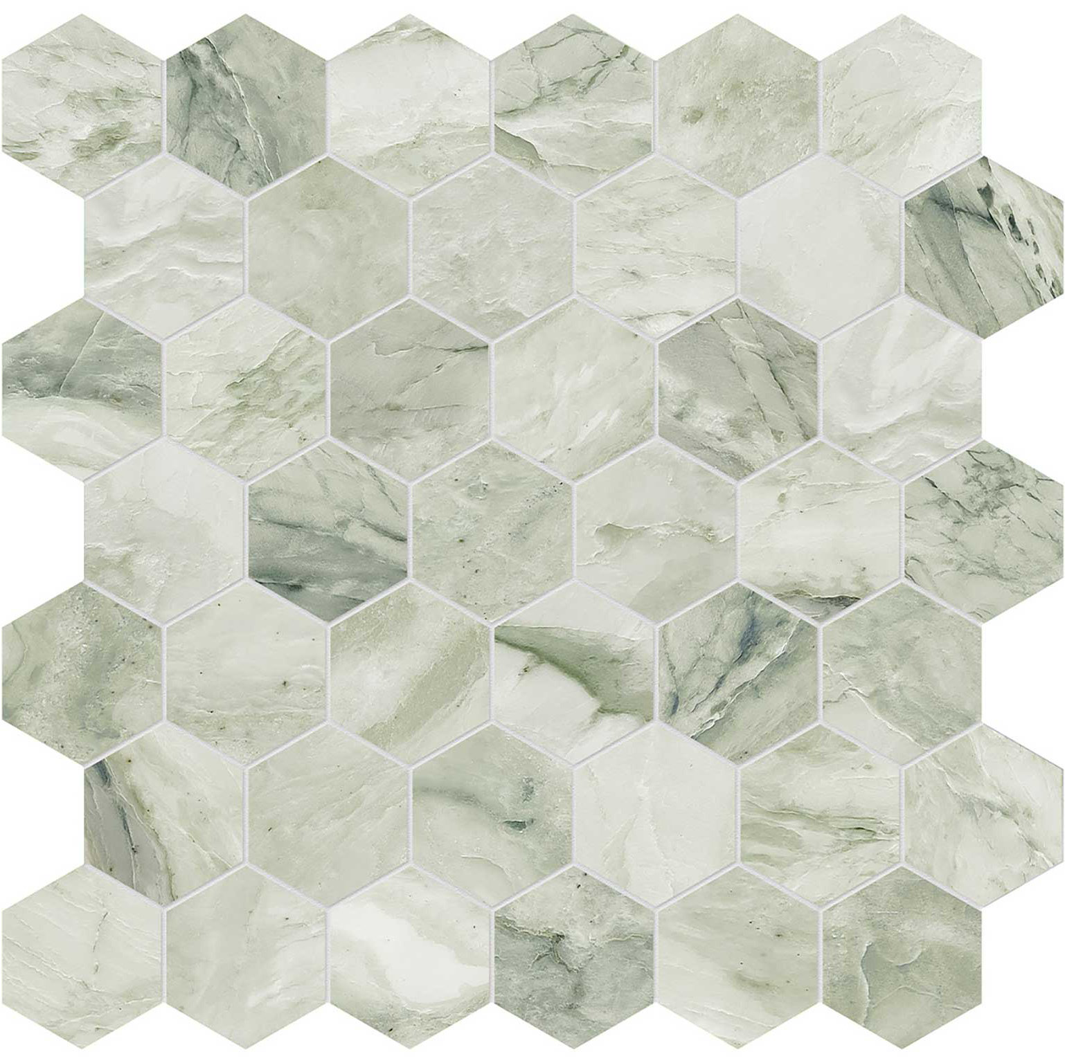 Moscato Argento 2 Hexagon Mosaic | Tile and Stone Center