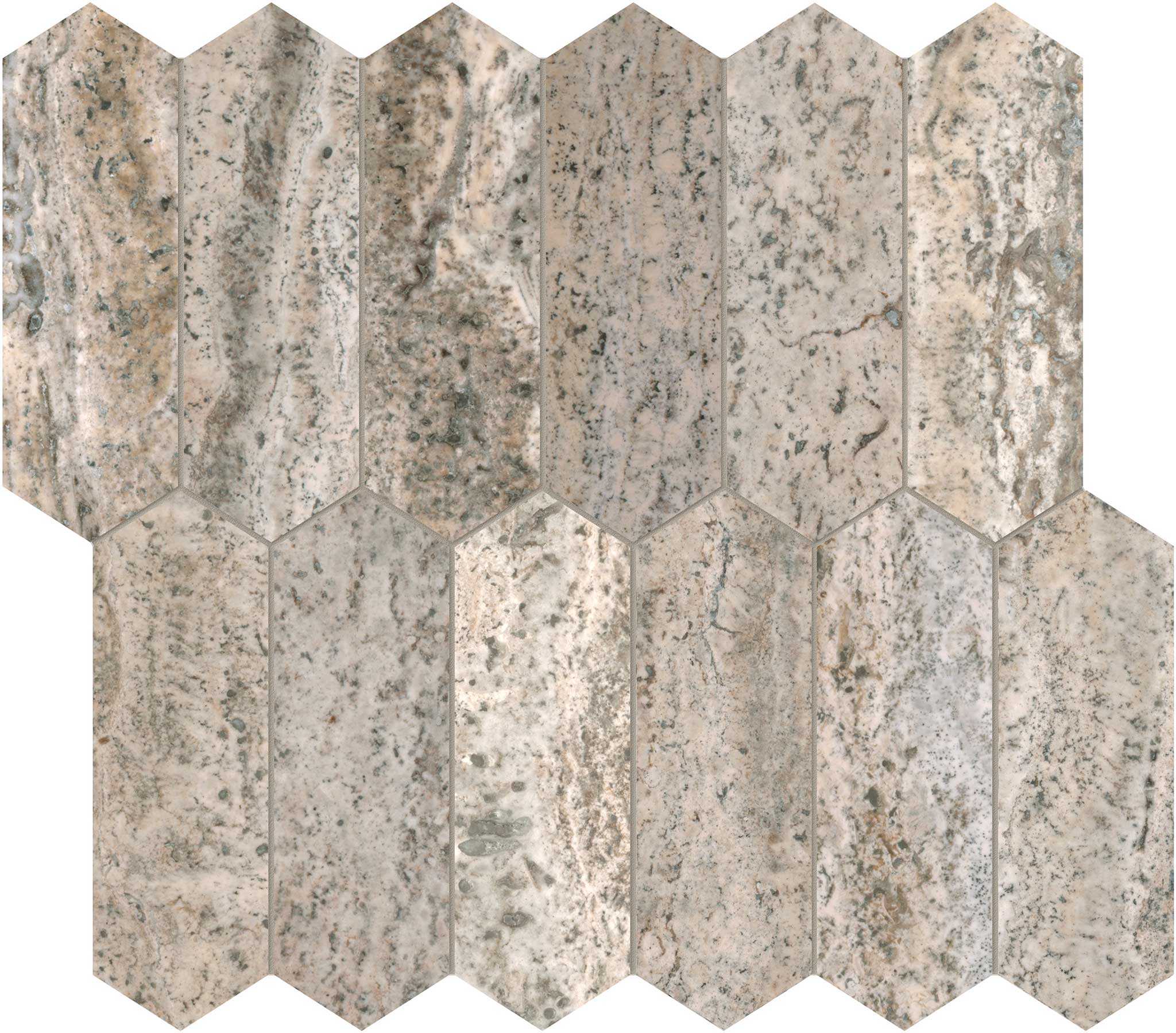 Silver Ash 2x6 Picket Mosaic | Tile and Stone Center