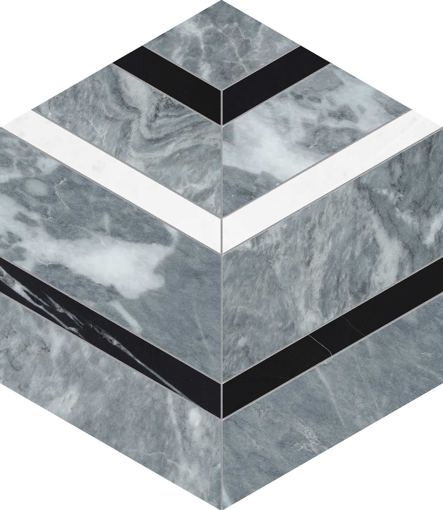 Utopio Hexo Monochromo Mosaic | Tile and Stone Center