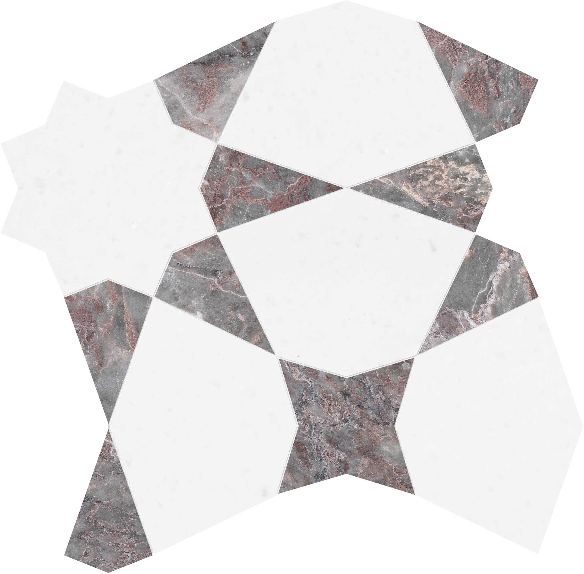 Utopio Stellar Burgundy Mosaic | Tile and Stone Center