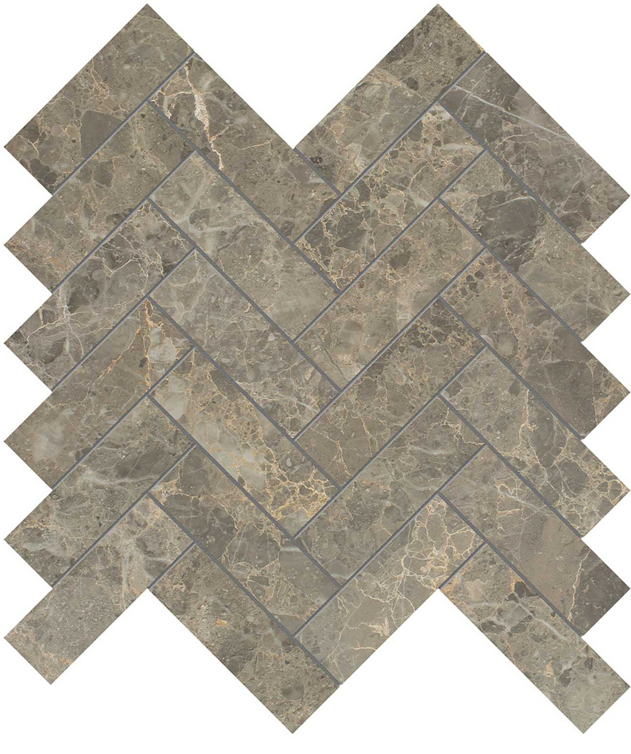 Velutto Ash 1.25x4 Herringbone Mosaic | Tile and Stone Center