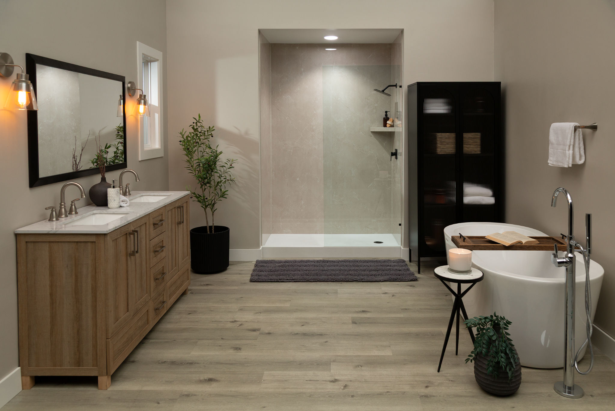 Drift Sand Gloss Shower Wall Kit 36x60x94 | Tile and Stone Center