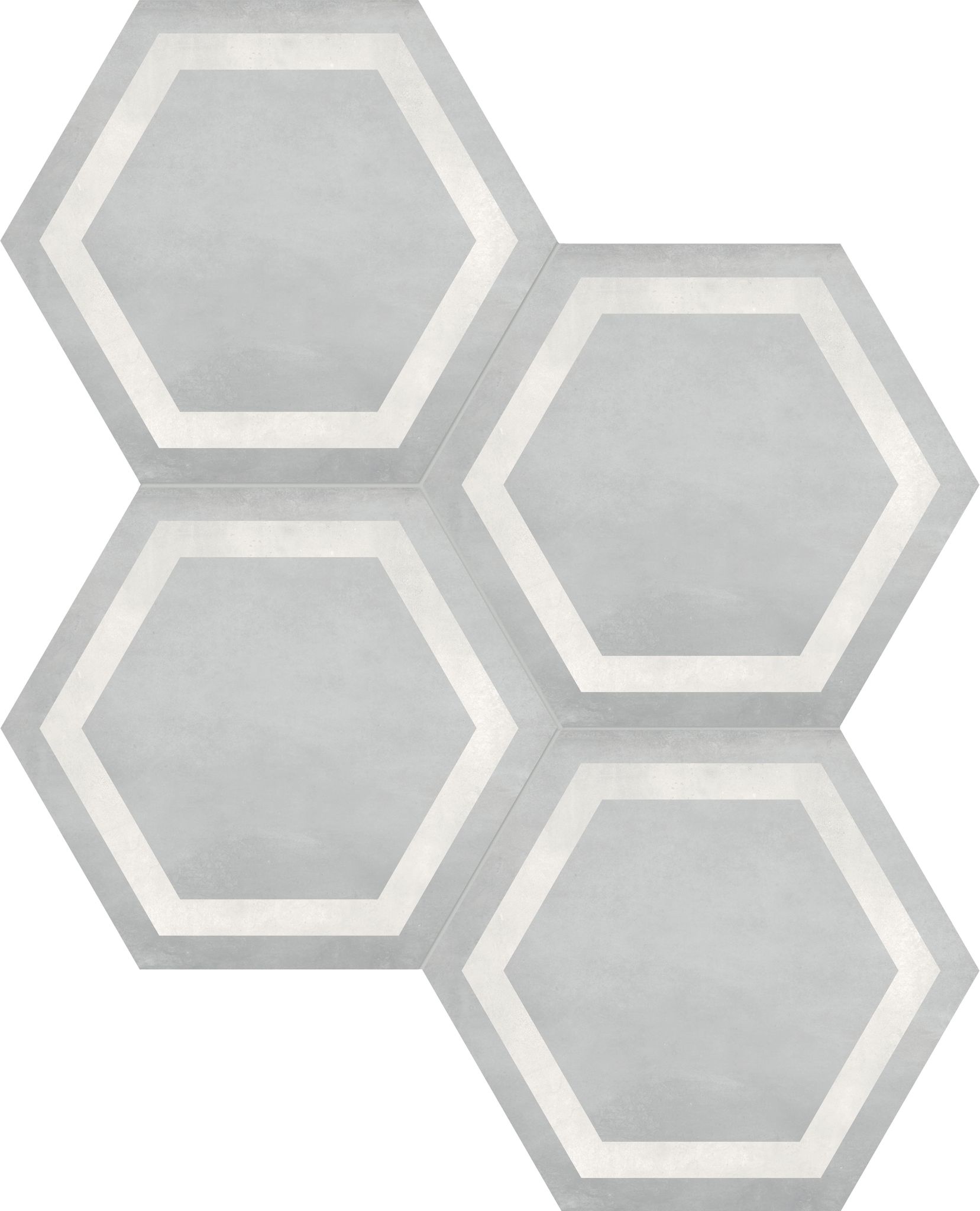 Form 7" Hexagon Frame Ice | Tile and Stone Center