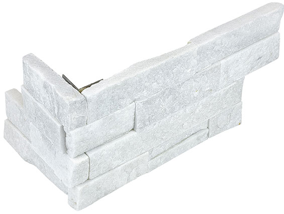 Ledger Stone 6x18 Glacier Assembled Corner | Tile and Stone Center