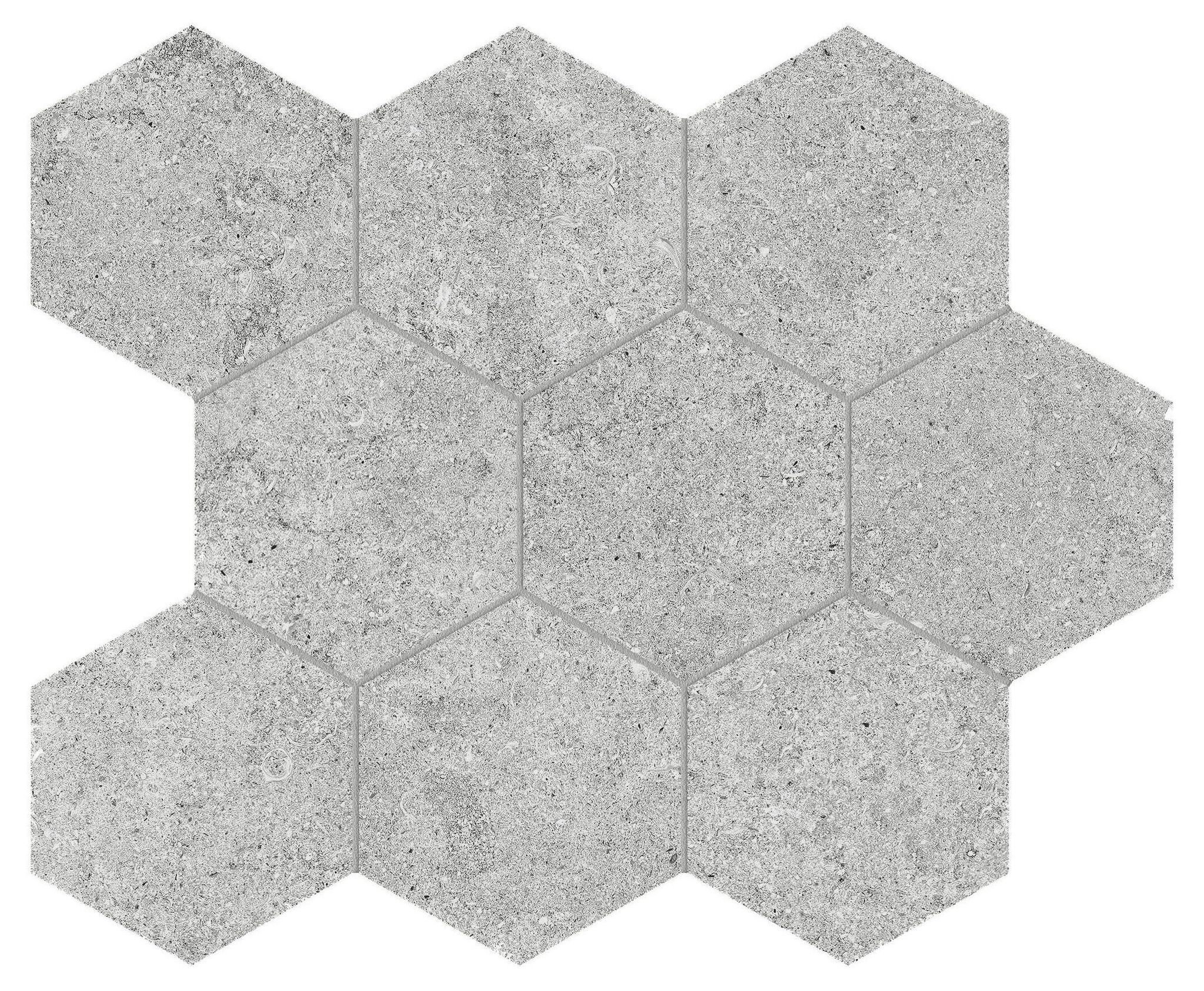 Lithoform 4" Hex Crosscut Twilight | Tile and Stone Center