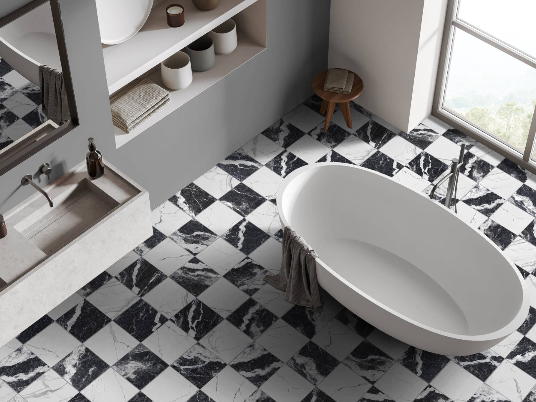 Obsession Nero & Statuario 2 | Tile and Stone Center