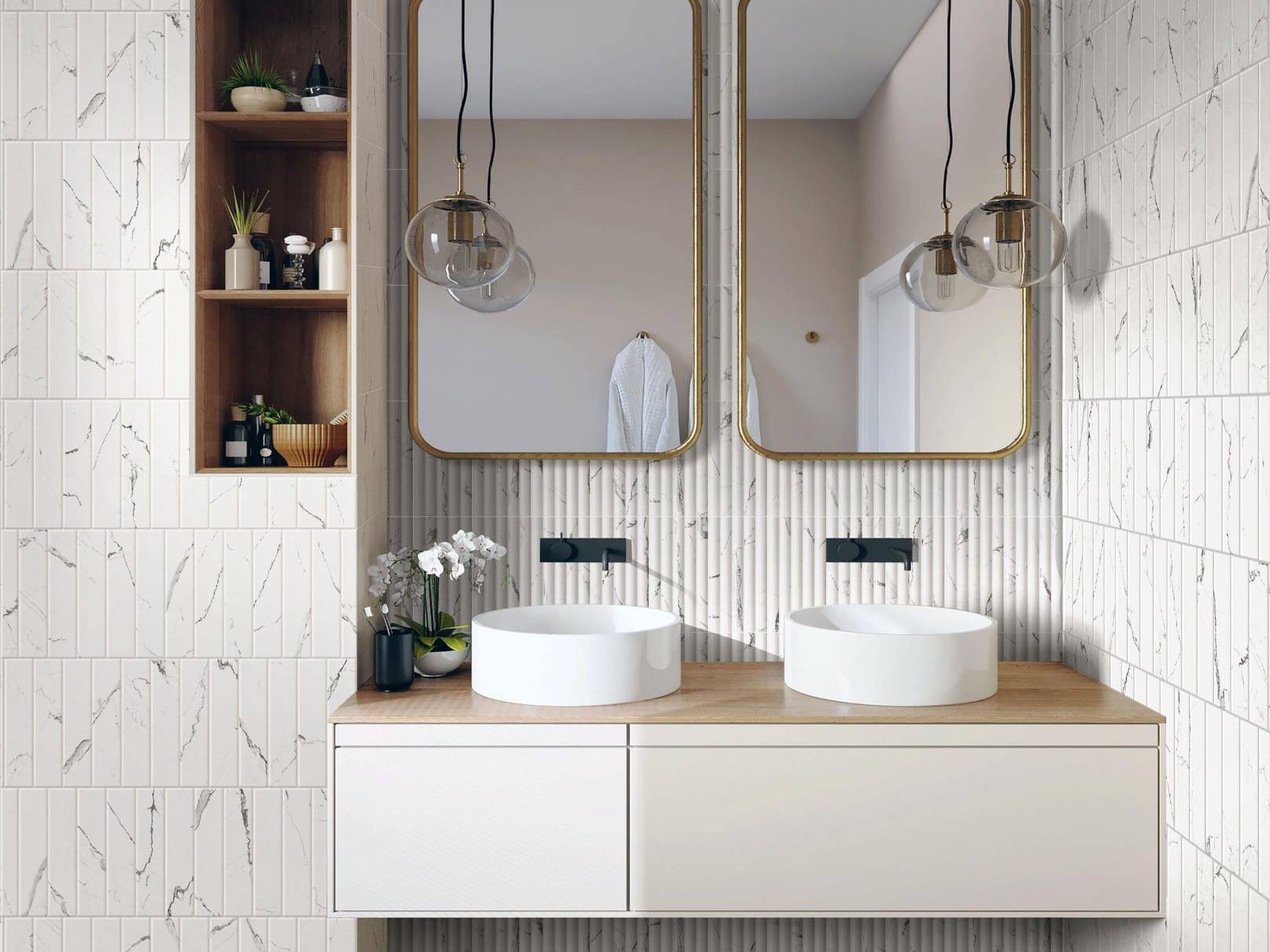 Obsession Statuario % Nero | Tile and Stone Center