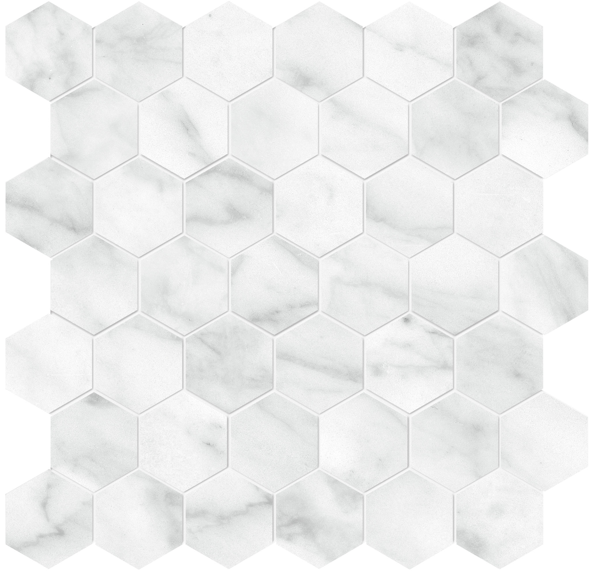 Plata Carrara Abisso 2 Hexagon Matte | Tile and Stone Center