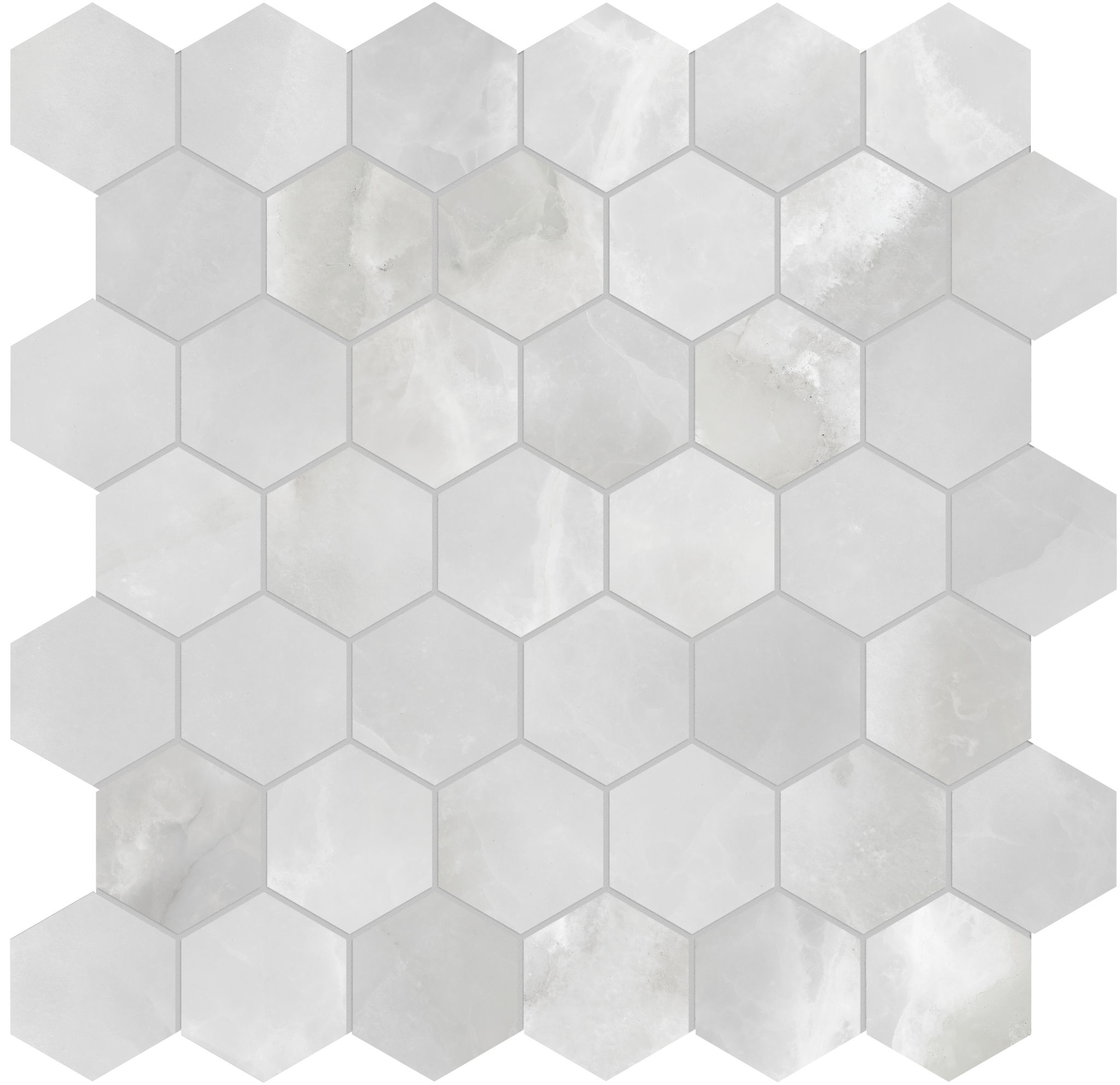 Plata Onyx Crystallo 2 Hexagon Matte | Tile and Stone Center