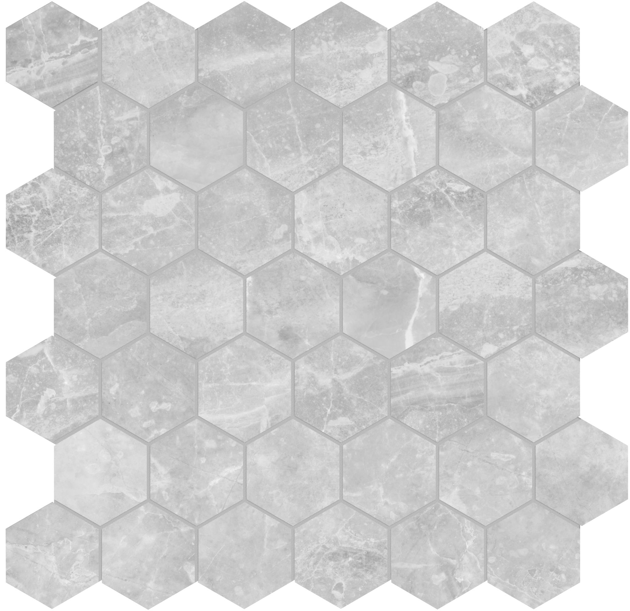 Plata Perla Grigia 2 Hexagon Matte | Tile and Stone Center