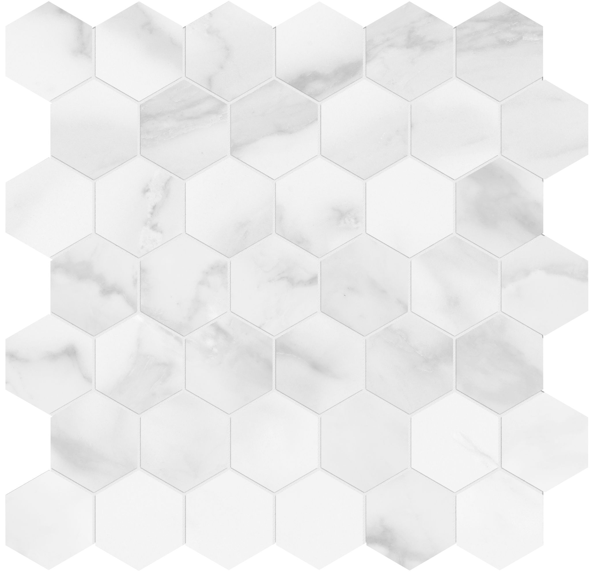 Plata Statuario Brina 2 Hexagon Matte | Tile and Stone Center