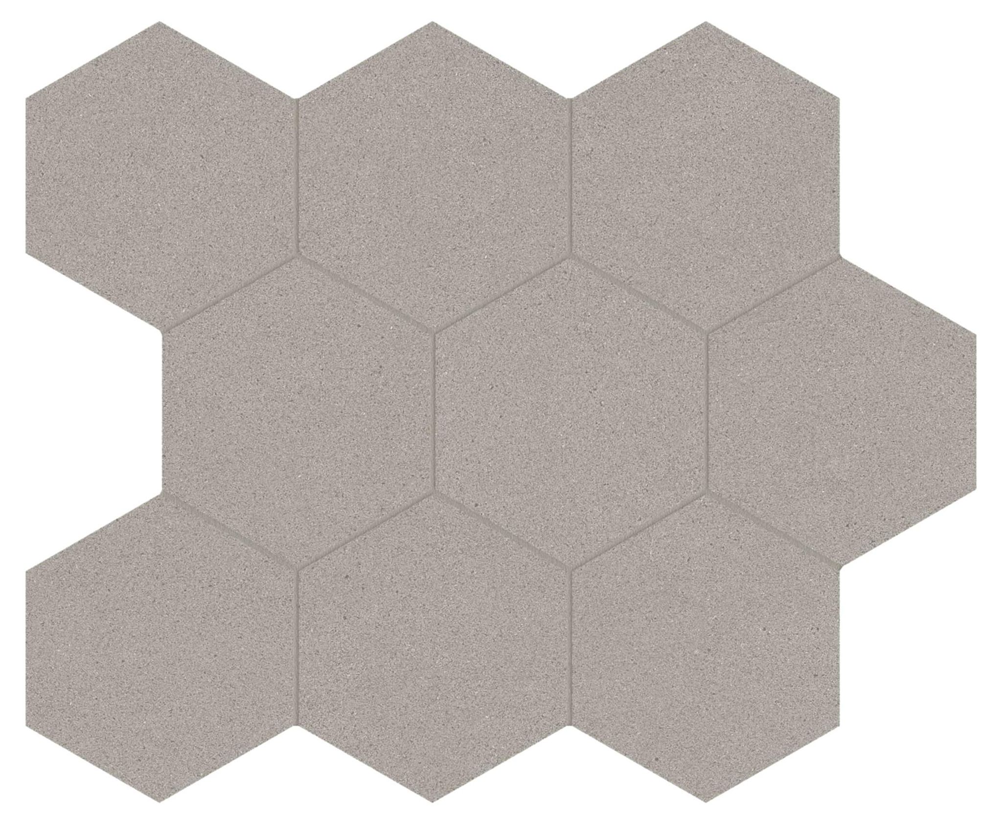 Serena 4" Hex Pewter | Tile and Stone Center