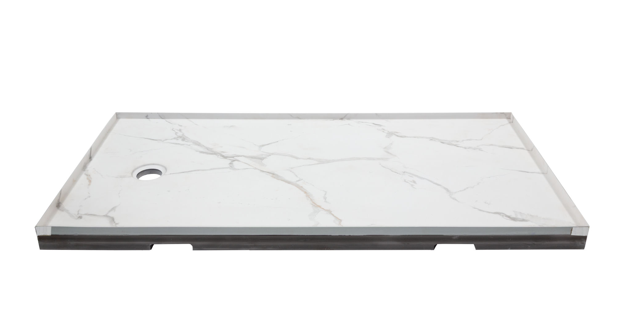 Shower Pan 36x60 Bianco Marble | Tile and Stone Center