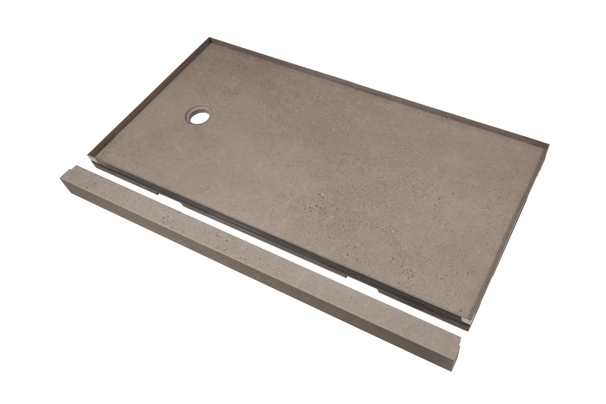 Shower Pan 36x60 Concrete Sand | Tile and Stone Center