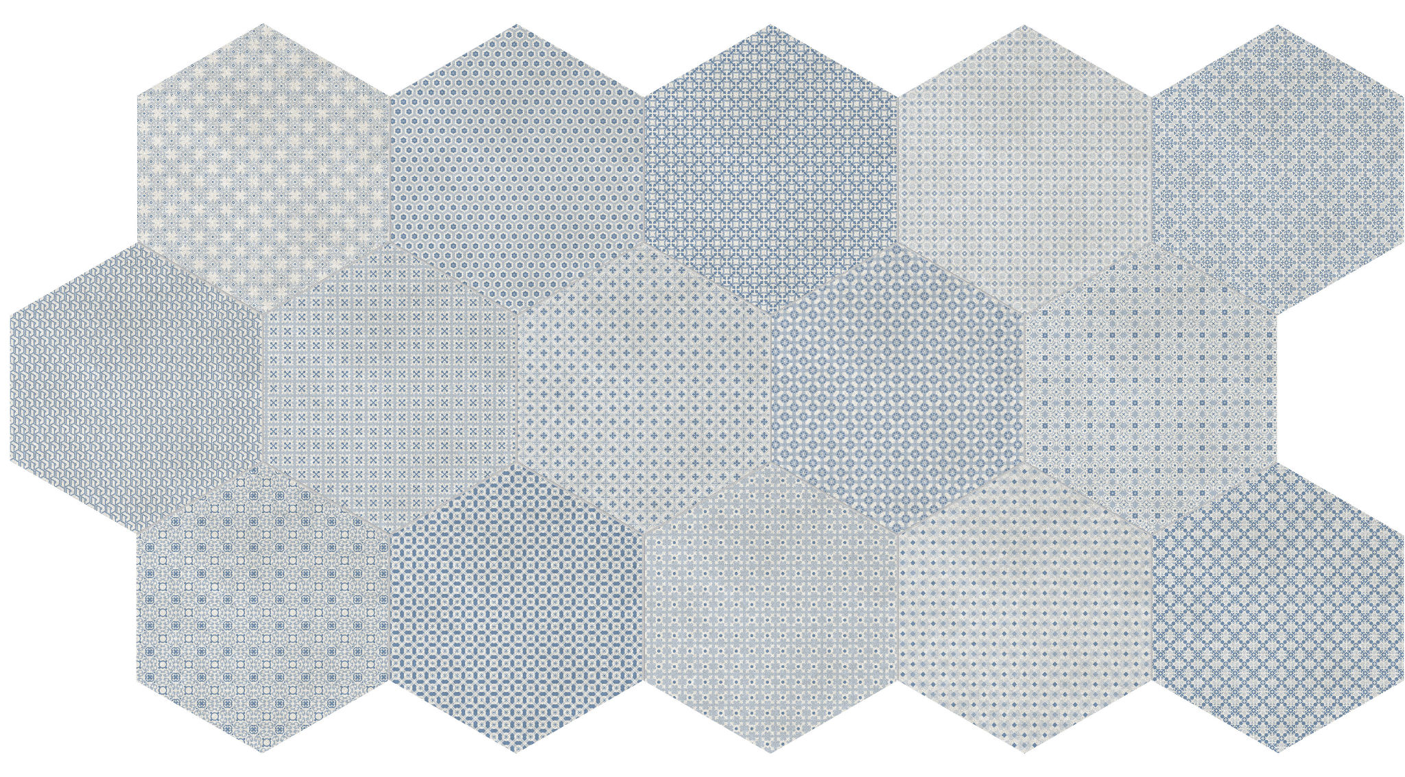 Tapestri 8.5 Denim Blend Hexagon | Tile and Stone Center