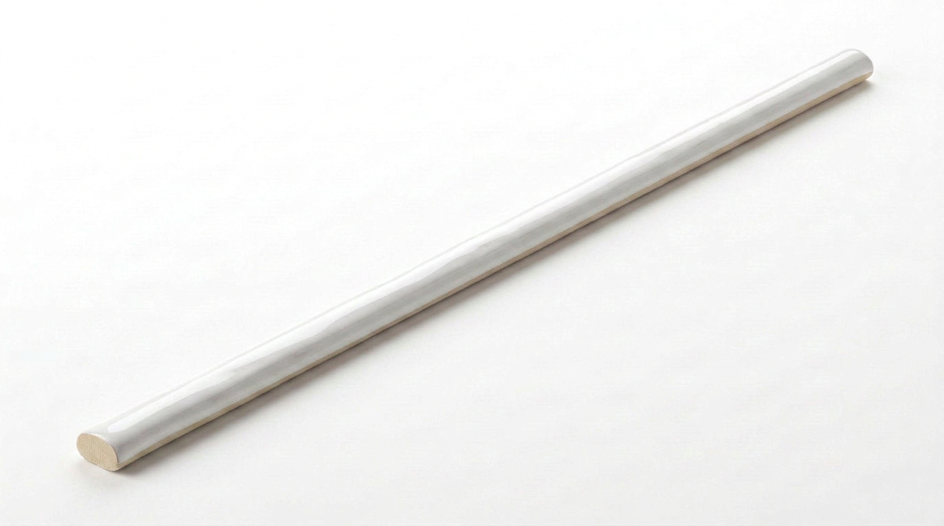Aruba White Gloss .39x9 Trim | Tile and Stone Center