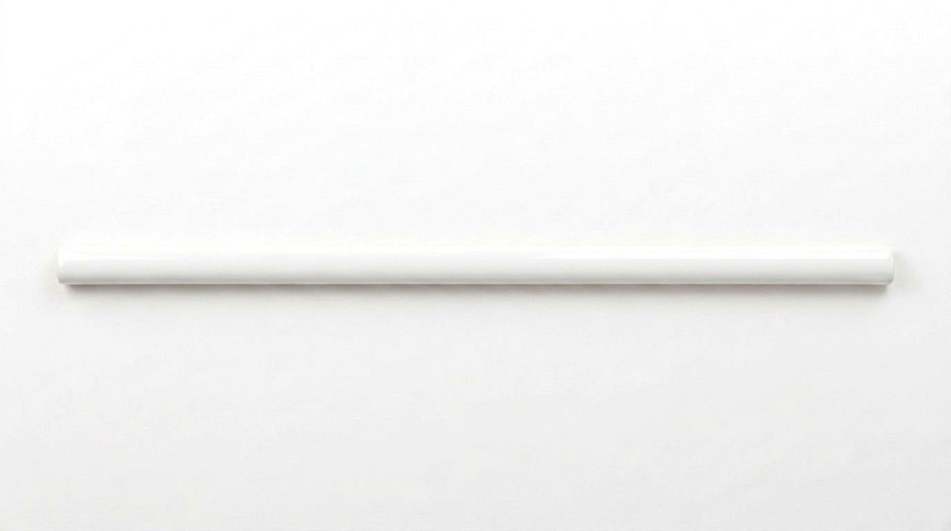 Sausalito 0.39X9 White Gloss Trim | Tile and Stone Center